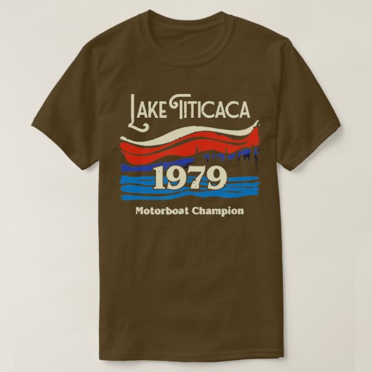 ティチカカ湖1979モーターボートチャンピオン1 Tシャツ (デザイン正面)
