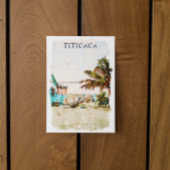 ティチカレイクビーチシーナリーサウスアメリカ ポストカード