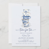 ティチャイノアイセリーダスティブルーブライダルシャワー 招待状 (正面)