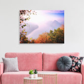 ティチーノ，スイス：モンテ・ブレからのビュー キャンバスプリント (インサイチュ (リビング))