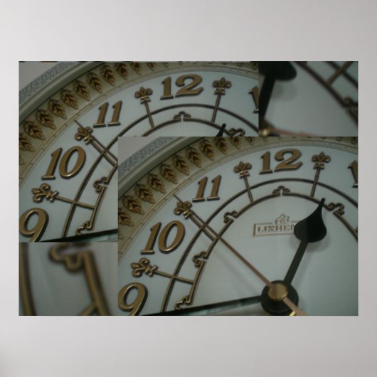 ティックの時計表示 ポスター (正面)