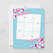 ティックタックトーバレンタイン 招待状 (裏面)