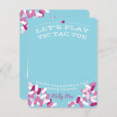 ティックタックトーバレンタイン 招待状 (正面/裏面)
