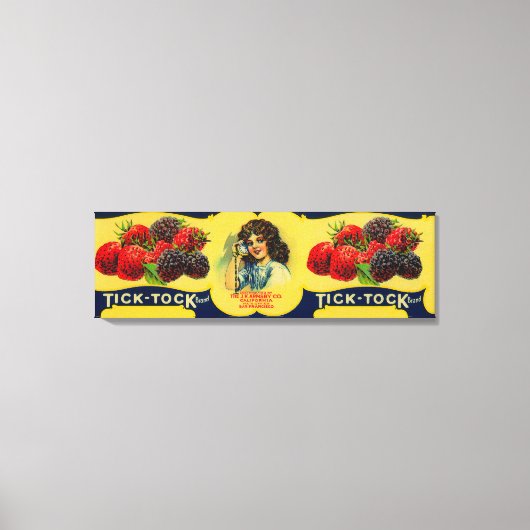 ティックトックベリーラベル キャンバスプリント (正面)