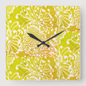 「ティック毎の芸術品」 スクエア壁時計 (正面)