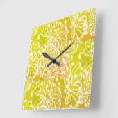 「ティック毎の芸術品」 スクエア壁時計 (傾斜)