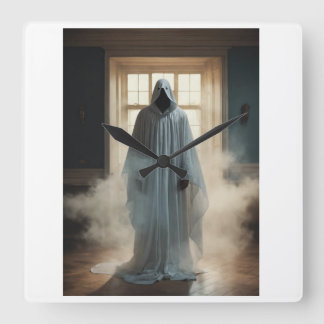 「ティック・トックが時間を告げる」 スクエア壁時計