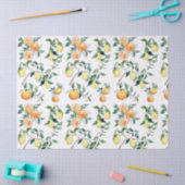 ティッシュとデコページ紙 – オレンジとレモン 薄葉紙 (クラフト)