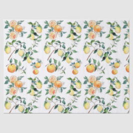 ティッシュとデコページ紙 – オレンジとレモン 薄葉紙