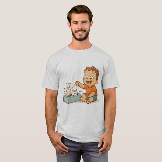 ティッシュのトラブル Tシャツ (正面フル)