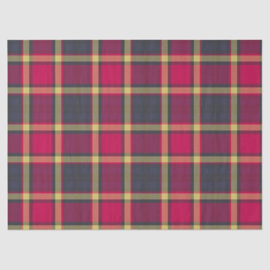 ティッシュまたはデコページ紙 – スコットランドタータンチェック 薄葉紙 (正面)