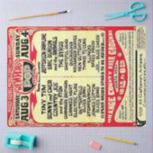 ティッシュクラフト紙ヴィンテージロックポスター 薄葉紙 (クラフト)