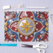 ティッシュペーパーとコロンビアの色デザイン 薄葉紙 (クラフト)