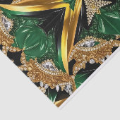 ティッシュペーパーとジャマイカカラーデザイン 薄葉紙 (詳細)