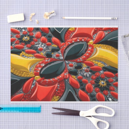 ティッシュペーパーとドイツ色デザイン 薄葉紙 (クラフト)