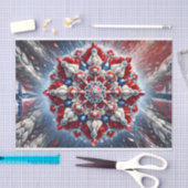 ティッシュペーパーとノルウェーの色デザイン 薄葉紙 (クラフト)