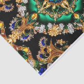 ティッシュペーパーとブラジル色デザイン 薄葉紙 (詳細)