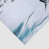 ティッシュペーパーとマーメイドと引用文 薄葉紙 (詳細)