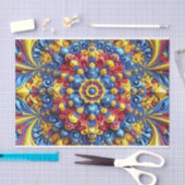 ティッシュペーパーとルーマニアの色抽象デザイン 薄葉紙 (クラフト)