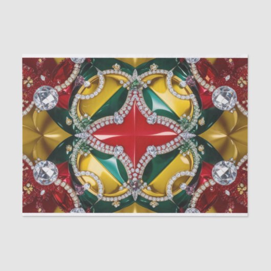 ティッシュペーパーとロサンゼルスカラーデザイン 薄葉紙 (正面)