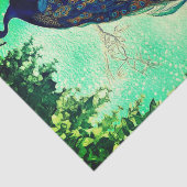 ティッシュペーパーとヴィンテージ孔雀 薄葉紙 (詳細)