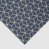 ティッシュペーパーと切り離し – 幾何学的薄紫シルバー 薄葉紙 (詳細)