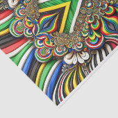 ティッシュペーパーと南アフリカの色デザイン 薄葉紙 (詳細)