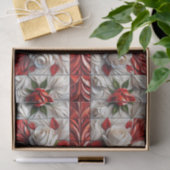 ティッシュペーパーと英語バラデザイン 薄葉紙 (ギフト)