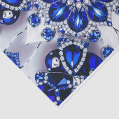 ティッシュペーパーと青の白の色のデザイン 薄葉紙 (詳細)