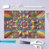 ティッシュペーパーとLGBTQカラーデザイン 薄葉紙 (クラフト)