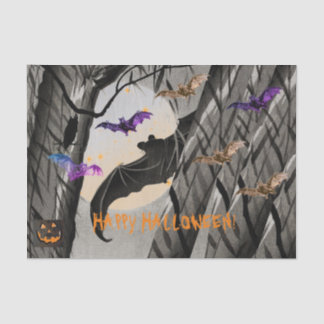 ティッシュペーパーのハロウィーンこうもり 薄葉紙
