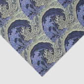 ティッシュペーパーのフェミニンな日本のな波パターン 薄葉紙 (詳細)