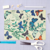 ティッシュペーパーのヴィンテージの蝶デザイン 薄葉紙 (クラフト)