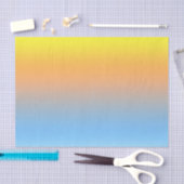 ティッシュペーパーの日没のビーチ色 薄葉紙 (クラフト)