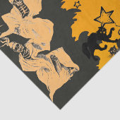 ティッシュペーパーの箒の上のハロウィッチ 薄葉紙 (詳細)