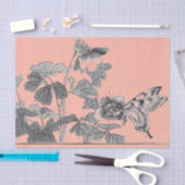 ティッシュペーパーの蝶日本人のプリント 薄葉紙 (クラフト)