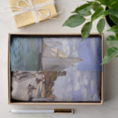 ティッシュペーパーを航海するヨットのビーチのMonetの海 薄葉紙 (ギフト)