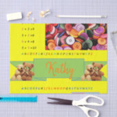 ティッシュペーパーアルファベット番号 薄葉紙 (クラフト)