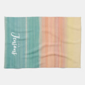 ティッシュペーパーアートサンセットカスタムデザイン キッチンタオル (横)