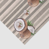 ティッシュペーパーアーモンドブラウンストライプ 薄葉紙 (詳細)