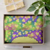 ティッシュペーパーイエローハート羊 薄葉紙 (ギフト)