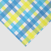 ティッシュペーパーイエローブループレイド 薄葉紙 (詳細)