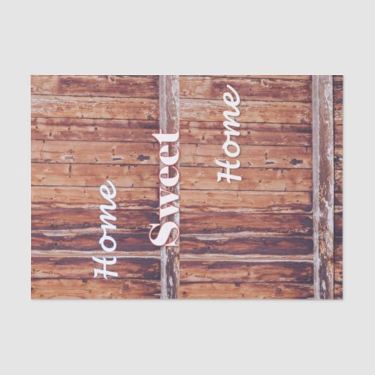 ティッシュペーパーウッドホームスウィートホーム 薄葉紙 (正面)