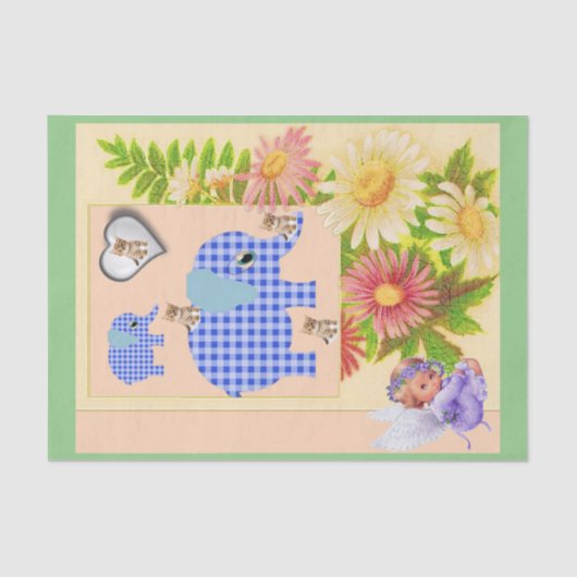 ティッシュペーパーエレファントエンジェル 薄葉紙 (正面)