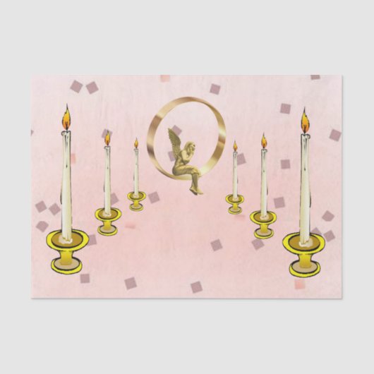 ティッシュペーパーエンジェルキャンドル 薄葉紙 (正面)