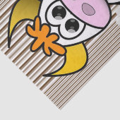 ティッシュペーパーカウブラウンストライプデイジー白フローラ 薄葉紙 (詳細)