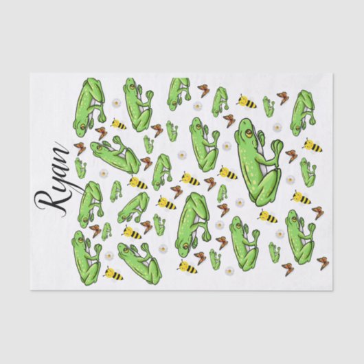 ティッシュペーパーカエル（昆虫）マルハナバチ 薄葉紙 (正面)