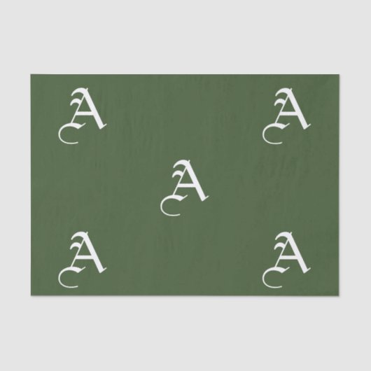 ティッシュペーパーカスタムイニシャル 薄葉紙 (正面)