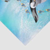 ティッシュペーパーカモメ魚鳥海波 薄葉紙 (詳細)