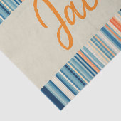 ティッシュペーパーカラフルオレンストライプジ 薄葉紙 (詳細)